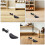 8Paia Scarpe in Nero Regolabile Per Uso 7