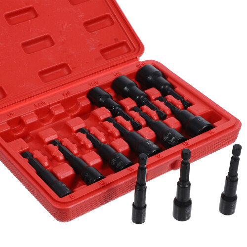 3Set Set Bussole Per Impatto Con Adattatori Girabili in Nero 1
