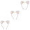 3Pz Cerchietti Con Design Orecchie Gatto Per Cosplay 5