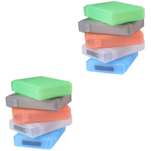 10Pz Custodia Protettiva Hard Drive Resistente Uso Storage 2