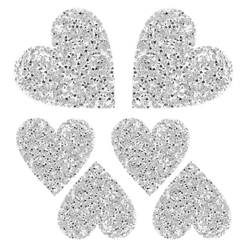 30Pz Patch Cuore Cristallo Per Borse E Decorativi