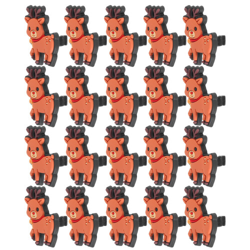 40Pz Penna Natalizi Renna Clip Decorativa Per E