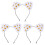 3Pz Cerchietti Con Design Orecchie Gatto Per Cosplay 2
