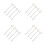 16Pz Porta Piante Macramè Cotone Beige Intrecciato Per Balcone 5