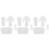 3Set Template Per Ciondoli Stivali in Acrilico Bianco Per DIY 4