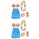 2Pz Set Danza Hula Con Gonna Erba E Floreali 5