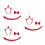 3Set Natale Orecchie Gatto Peluche Rosso Per Party E Cosplay 9