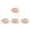 4Pz Fasce Elastiche in Cotone Khaki Comfort Per 5