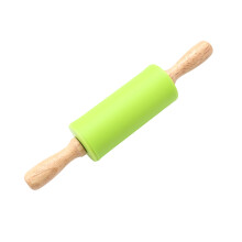 3St Keuken Roller Pin Groen Silicone Met Stevig Handvat