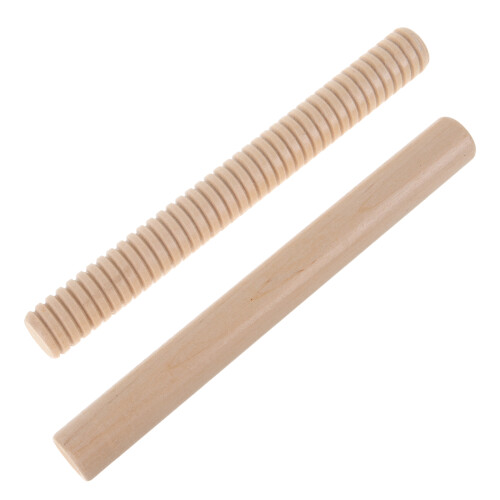 8Pz Bastoncini Musicali Legno Beige Ritmico Per Bambini 1