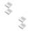 4St Witte Keramische Puddingkom Vierkant Ovenbestendig Elegant 10