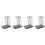 4Sets DIY Kleurclip Basishouder Metaal Hout Zwarte Clips 6