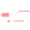 2Sets Voedingsflesborstels Roze Met Zachte Pacifier Spons Thuis 9