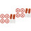 2Conjuntos Kit Completo 3D Com De Silicone E Parafusos De Metal 4