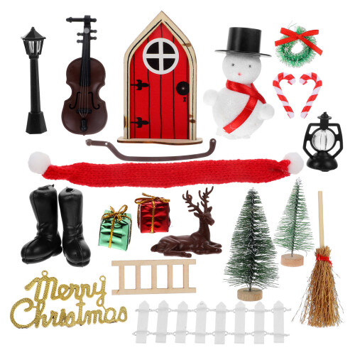 2Conjuntos Mini Natal Decoração Resinada Coloridas 1