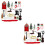 2Conjuntos Mini Natal Decoração Resinada Coloridas 8