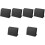 72Pz Lavagnette Piccole Nere in PVC Per Note E Tavolo 6