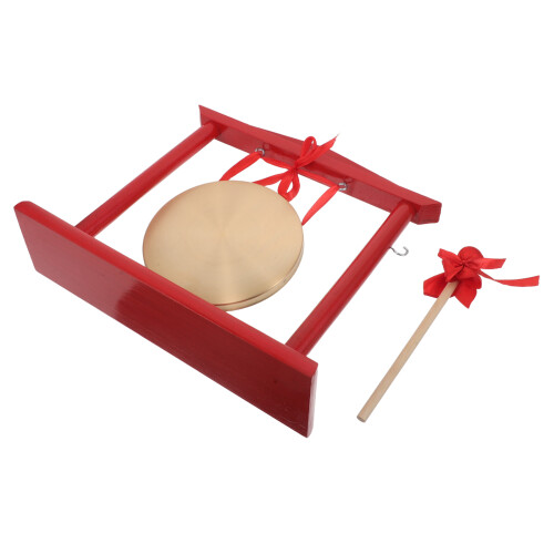 2Pz Mini Gong Cinese in Rame E Con E Bacchetta