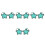 4Pz Occhiali Sole Stella Rimless Con Per 8