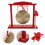 2Pz Mini Gong Cinese in Rame E Con E Bacchetta 11