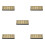 5St Compacte Gouden Humidifier Voor Sigaar Verse Bewaring En 10