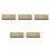 5St Compacte Gouden Humidifier Voor Sigaar Verse Bewaring En 8