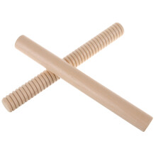 8Szt Przenośne Beige Pałeczki Rytmiczne Drewniane Dla Dzieci