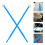4Pares Baquetas Nylon Azul Claro Para 10