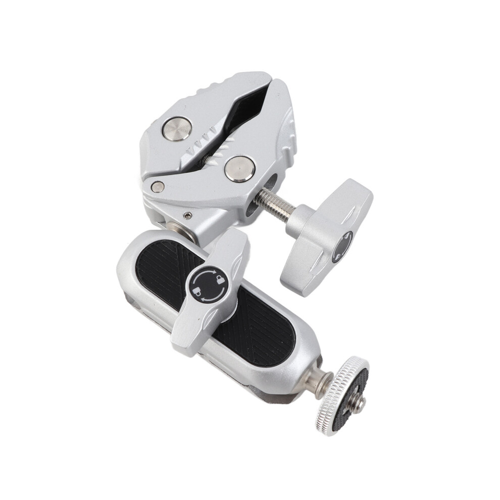 Aluminum Alloy Cycling Handlebar Clamp Mount 1.5Kg Load, 155X25mm, Silver 4181375170478