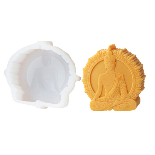 3D Silikonform Meditation Buddhas Form Epoxidharzform für