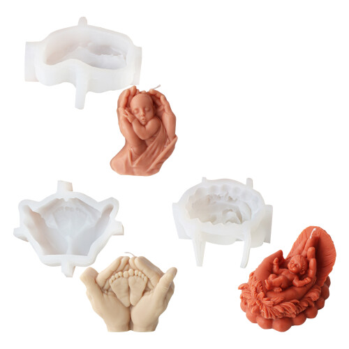 Einzigartige Silikonform,-Haltendes Engelsbaby m 1