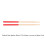 Red X Pattern 5A Maple Drumsticks with Rubber Grip for Beginners and Pros 2