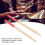 Red X Pattern 5A Maple Drumsticks with Rubber Grip for Beginners and Pros 4