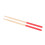 Red X Pattern 5A Maple Drumsticks with Rubber Grip for Beginners and Pros 12