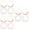 6Paare Bohemian Bead Loop Ohrringe Offene Form Schmuck 7