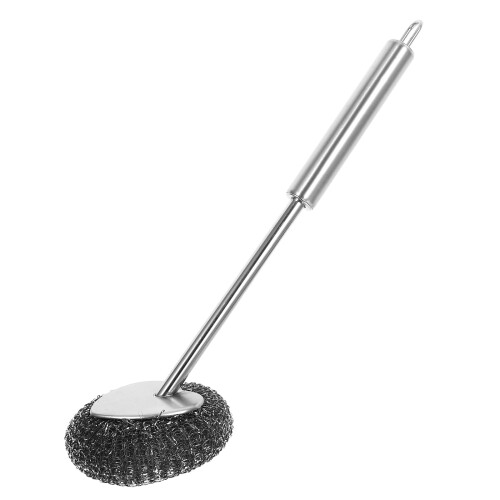 4Stk Silberfarbene Schrubber Mit Ergonomischem Griff 1