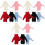 15Stk Strick Puppenkleidung Elastisch Puppenoutfit 8