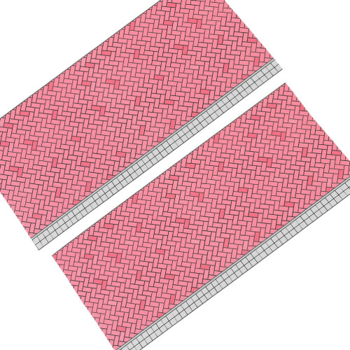 4Stk Mini Bodenmodell Pink Aus ABS, Filigrane Mini 2