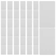 2Stk Doppelseitige Weiße Memo Pads Kraft Nachricht Karten