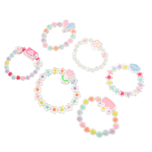 24Stk Armbänder Elastische Schmuckset Kinder