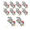 40Stk Kreative Cake Picks Checkered Flag Für Kinder 1