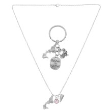 3Sets Sportieve Cheerleader Hanger En Sleutelhanger Set in