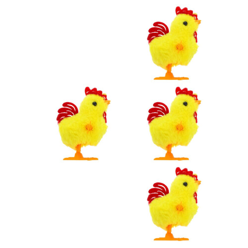 4St Wind-Up Kip Knuffeldier, Leuk En Interactief Kinderspeelgoed 2