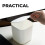 2St Witte Mini Prullenbak Van Kunststof Voor Bureau En Make-Up Tools 6