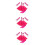 3St Roze Accessoires Set Met Handschoenen En Armband 8