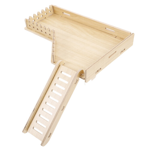 5St - En Speelplatform Hamster Met Ladder Lichtgeel