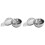 2Stk Silberne Tee-Infuser Aus Mit Und Auffangschale 2