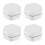 4St Draagbare Beugelhouder Wit Plastic Retainer Case 4