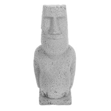 5St Mini Moai Beelden Grijs Steen Aquarium Vis Tank Versiering