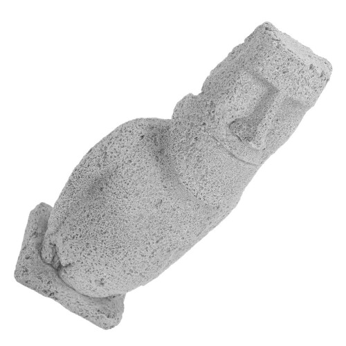 5St Mini Moai Beelden Grijs Steen Aquarium Vis Tank Versiering 2